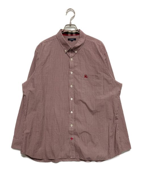 BURBERRY（バーバリー）BURBERRY (バーバリー) チェックシャツ レッド サイズ:3Lの古着・服飾アイテム