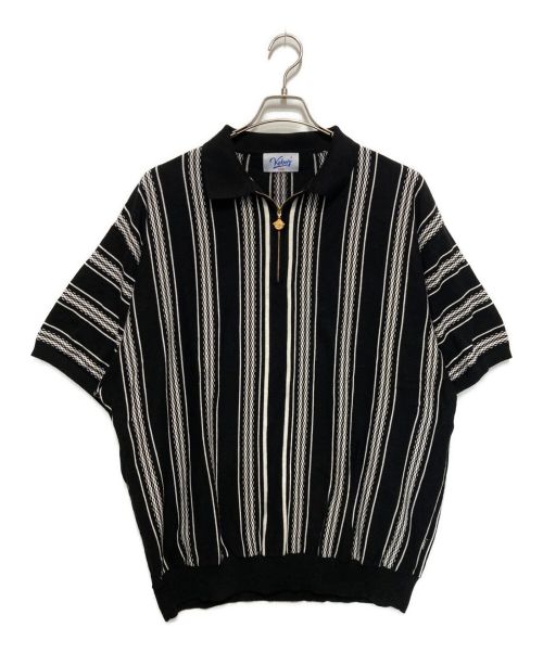 KEBOZ（ケボズ）KEBOZ (ケボズ) ニットポロシャツ ブラック サイズ:Lの古着・服飾アイテム