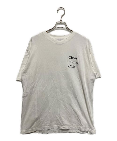 CHAOS FISHING CLUB（カオスフィッシングクラブ）CHAOS FISHING CLUB (カオスフィッシングクラブ) プリントTシャツ ホワイト サイズ:Lの古着・服飾アイテム