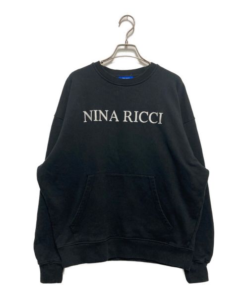 NINA RICCI（ニナリッチ）NINA RICCI (ニナリッチ) (W)LOGO SWEATSHIRT ブラック サイズ:Ⅿの古着・服飾アイテム