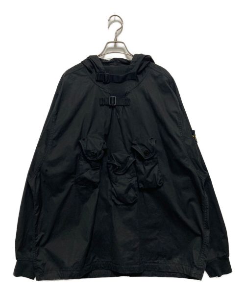 STONE ISLAND（ストーンアイランド）STONE ISLAND (ストーンアイランド) Over-shirt with pockets ブラック サイズ:XLの古着・服飾アイテム