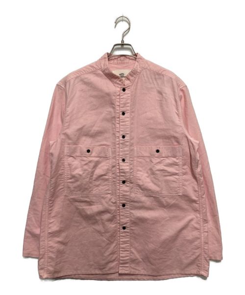 OUTIL（ウティ）OUTIL (ウティ) バンドカラーシャツ ピンク サイズ:SIZE2の古着・服飾アイテム