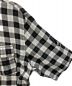 中古・古着 BURBERRY BLACK LABEL (バーバリーブラックレーベル) チェックシャツ　BMW22-223-06 ホワイト×ブラック サイズ:２：3980円