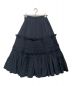 mecre (メクル) リサイクルナイロンギャザーフレアスカート ブラック サイズ:S：12000円