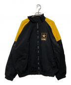 US ARMYユーエス アーミー）の古着「バック刺繍 トレーニングジャケット」｜ブラック