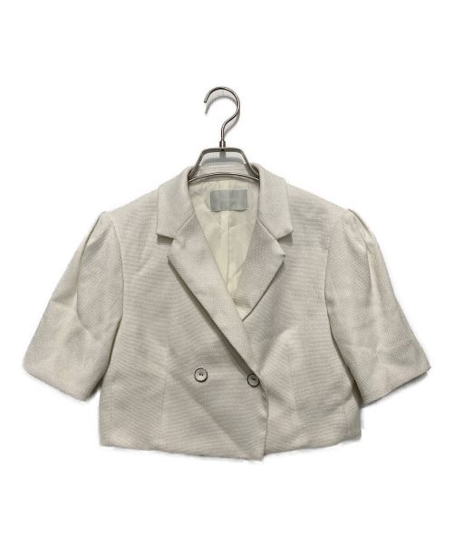 CELFORD（セルフォード）CELFORD (セルフォード) リネンライクショートジャケット ホワイト サイズ:SIZE36の古着・服飾アイテム