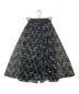 DOUBLE STANDARD CLOTHING (ダブルスタンダードクロージング) フラワーオーガンジー スカート ブラック サイズ:SIZE36：6000円