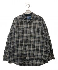 POLO RALPH LAUREN (ポロ・ラルフローレン) チェックシャツ グレー サイズ:XL