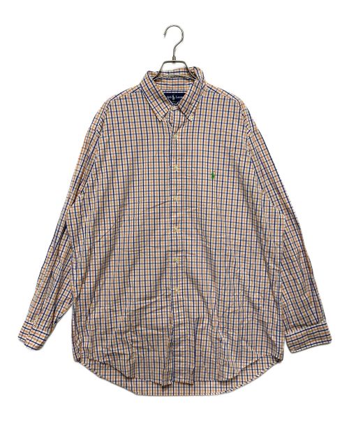RALPH LAUREN（ラルフローレン）RALPH LAUREN (ラルフローレン) チェックシャツ オレンジ×ブルー サイズ:SIZE36の古着・服飾アイテム