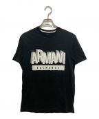 ARMANI EXCHANGEアルマーニ エクスチェンジ）の古着「ロゴTシャツ」｜ブラック