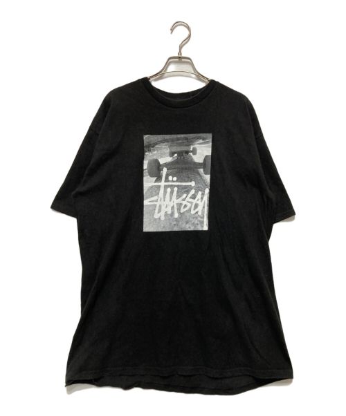 stussy（ステューシー）stussy (ステューシー) プリントTシャツ ブラック サイズ:XLの古着・服飾アイテム
