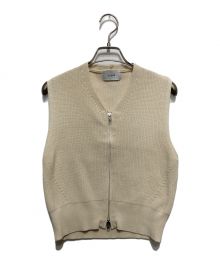 中古・古着通販】CLANE (クラネ) ZIP COMPACT KNIT VEST アイボリー 