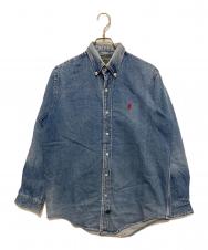 POLO COUNTRY (ポロカントリー) ボタンダウンデニムシャツ ブルー サイズ:S