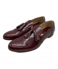 chausser (ショセ) タッセルブローグスリッポン レッド サイズ:23 1/2