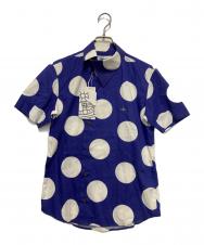 Vivienne Westwood man (ヴィヴィアン ウェストウッド マン) ドット柄オーブShirt ブルー×ホワイト サイズ:44 未使用品