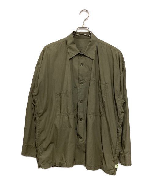 SSZ（エスエスズィー）SSZ (エスエスズィー) BEAMS (ビームス) RISEUP SHIRTS グリーン サイズ:Mの古着・服飾アイテム
