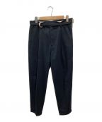 doubletダブレット）の古着「SILK CHINO WIDE TAPERED TROUSERS」｜ネイビー