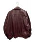 IROQUOIS (イロコイ) エコレザーピークドラペルオーバーサイズジャケット レッド サイズ:2：15800円