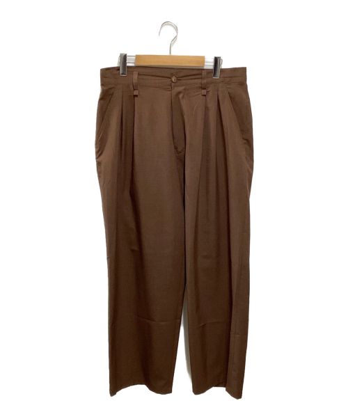 IROQUOIS（イロコイ）IROQUOIS (イロコイ) REFLAX WEATHER CLOTH WIDE PT ブラウン サイズ:2の古着・服飾アイテム