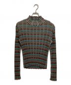 MURRALミューラル）の古着「Monk's belt rib knit top」｜ブラウン