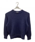 UNIVERSAL PRODUCTS.ユニバーサルプロダクツ）の古着「LOW GAGE CASHMERE CREW NECK KNIT」｜ネイビー