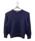 UNIVERSAL PRODUCTS.（ユニバーサルプロダクツ）の古着「LOW GAGE CASHMERE CREW NECK KNIT」｜ネイビー