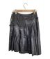 MM6 Maison Margiela (エムエムシックス メゾンマルジェラ) エコレザープリーツスカート ブラック サイズ:40：14800円