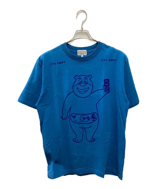C.E（シーイー キャブエンプト）C.E (シーイー) フロッキープリントTシャツ ブルー サイズ:Lの古着・服飾アイテム