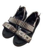 TOGA PULLA×CITYSHOPトーガ プルラ×シティショップ）の古着「Metal Sneakers Sandal」｜ブラック