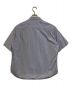 COMME des GARCONS HOMME (コムデギャルソン オム) 綿ストライプ×多素材MIX S/Sシャツ ブルー サイズ:S：9800円