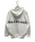 BALENCIAGA (バレンシアガ) バッグロゴプルオーバーパーカー ホワイト サイズ:XS：56000円