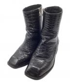 soerteソエルテ）の古着「Square toe leather boots」｜ブラック