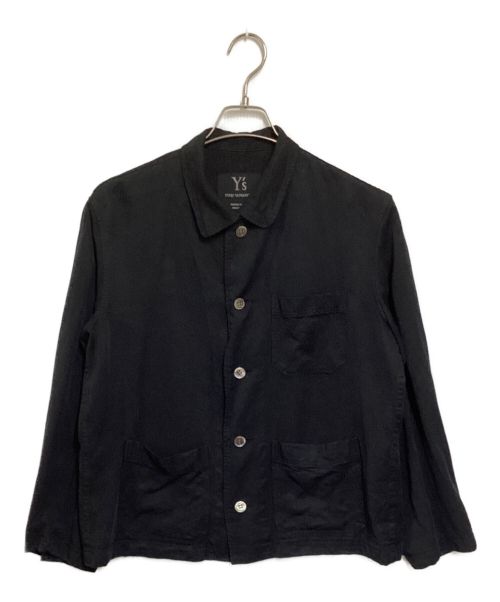 Y's（ワイズ）Y's (ワイズ) レーヨンジャケット ブラック サイズ:3の古着・服飾アイテム