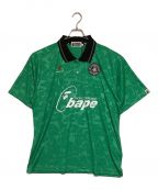 BAPE BY A BATHING APEベイプバイアベイシングエイプ）の古着「Soccer Game Relaxed Fit Polo」｜グリーン