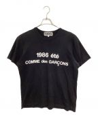 CDGシーディージー）の古着「1986 eteプリントTシャツ」｜ブラック