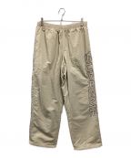 SUPREMEシュプリーム）の古着「Spellout Embroidered Track Pant」｜ベージュ
