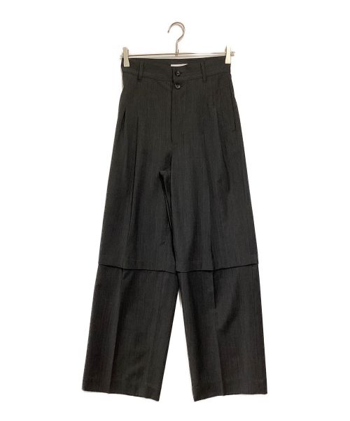 MAISON SPECIAL（メゾンスペシャル）MAISON SPECIAL (メゾンスペシャル) 2way Tuck Pants グレー サイズ:38の古着・服飾アイテム