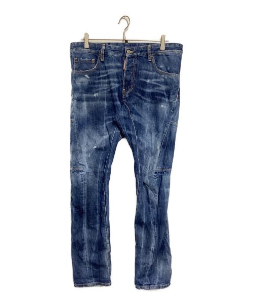 DSQUARED2（ディースクエアード）DSQUARED2 (ディースクエアード) TIDY BIKER Jeans インディゴ サイズ:50の古着・服飾アイテム