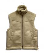 ALEXIA STAMアリシアスタン）の古着「Oversized Boa Eco Leather Vest」｜ベージュ