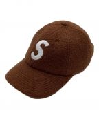 SUPREMEシュプリーム）の古着「Boiled Wool S Logo 6Panel Cap」｜ブラウン