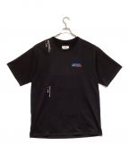 doubletダブレット）の古着「2 SECONDS HOLDING T-SHIRT」｜ブラック