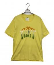 doublet (ダブレット) THANK YOU FRINGE EMBROIDERY T-SHIRT/サンキュー・フリンジ・エンブロイダリー・ティーシャツ イエロー サイズ:L