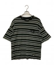 NEIGHBORHOOD (ネイバーフッド) BORDER CREWNECK-P SS / SAXE/ボーダークルーネック ピーエスエス/サックス グレー サイズ:M