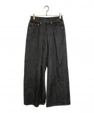 JOHN LAWRENCE SULLIVAN (ジョン ローレンス サリバン) WASHED DENIM SUPER WIDE PANTS グレー サイズ:M