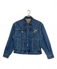 Calvin Klein (カルバンクライン) 90s パシフィコトラッカー デニムジャケット ブルー サイズ:Ｓ