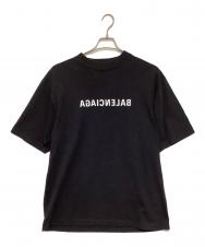BALENCIAGA (バレンシアガ) MIRROR LOGO T-SHIRT ブラック サイズ:XS