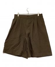 COMME des GARCONS SHIRT (コムデギャルソンシャツ) polyester twill garment treated Shorts オリーブ サイズ:L 未使用品