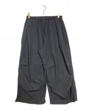 AMOMENTO (アモーメント) drawstring capri pants グレー サイズ:7