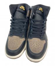 NIKE (ナイキ) AIR JORDAN 1 RETRO HIGH OGハイカットスニーカー ブラック×ブラウン サイズ:28㎝