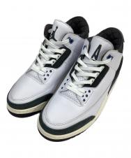 NIKE (ナイキ) A Ma Maniere (ア・マ・マニエール) AIR JORDAN 3 RETRO OG SP ミッドカットスニーカー ホワイト×グレー×ネイビー サイズ:28㎝